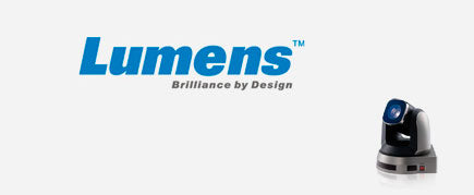 Lumens logo with camera