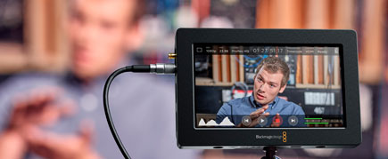 Blackmagic Video Assist screen