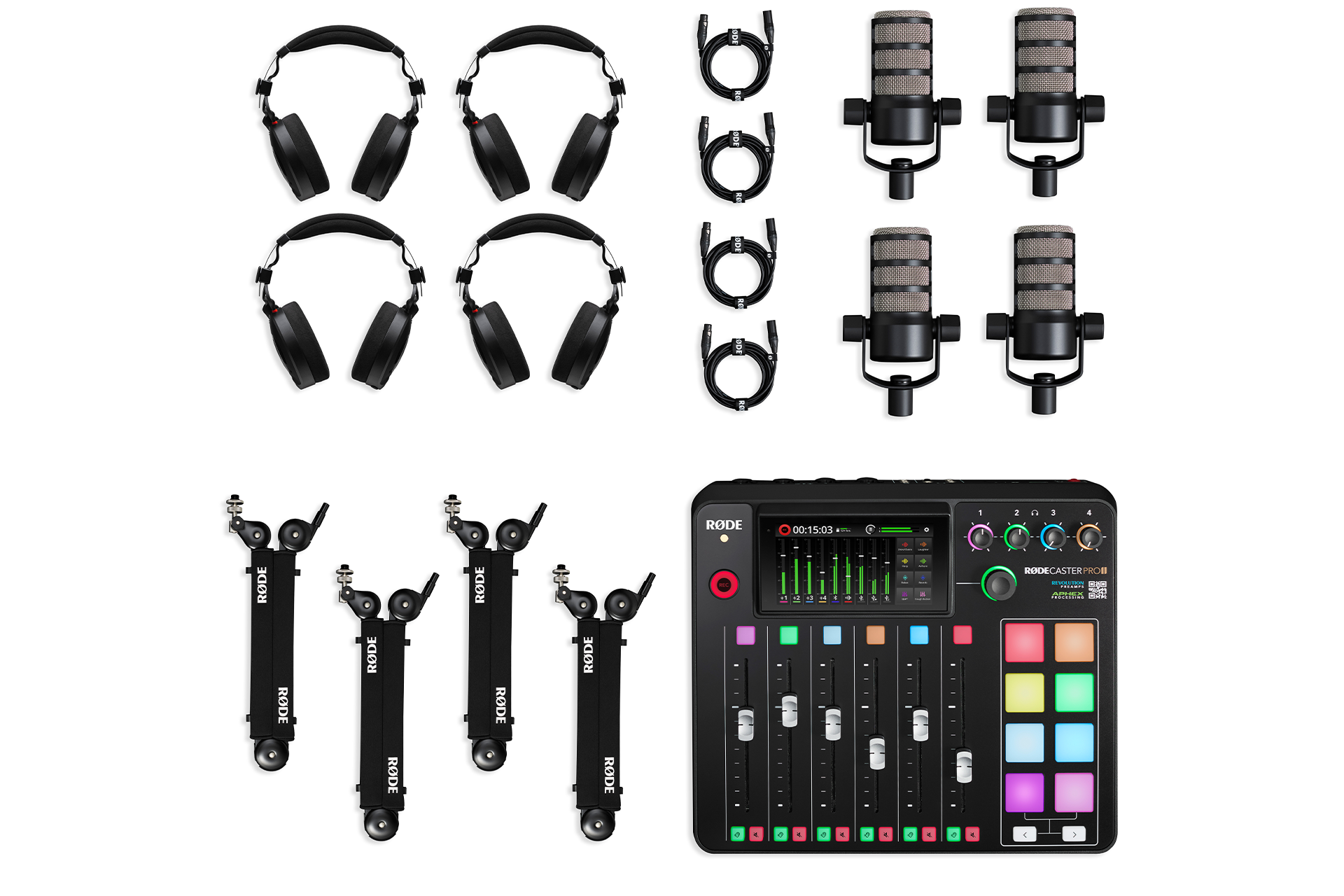 Rode Four-Person Podcasting Bundle