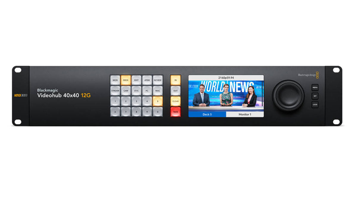 Blackmagic Videohub 40x40 12G Front