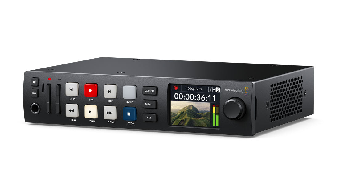 Blackmagic HyperDeck Studio HD Plus angle view