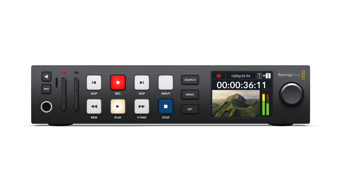 Blackmagic HyperDeck Studio HD Plus front view