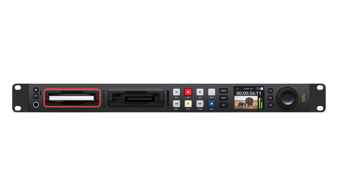 Blackmagic HyperDeck Studio HD Pro front view