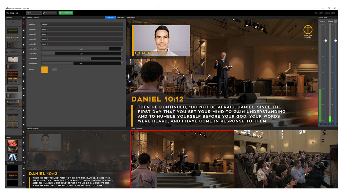 NewBlue VividCast UI