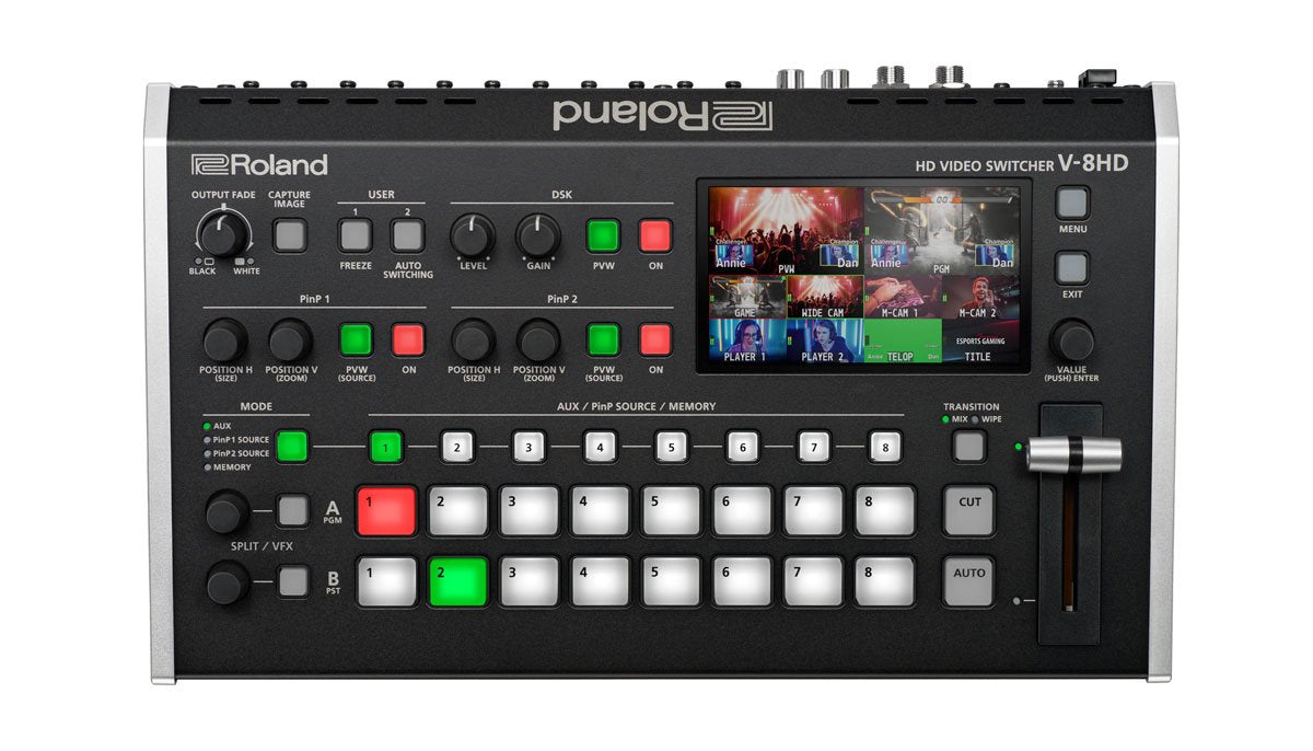 Roland V-8HD HD Video Switcher Top
