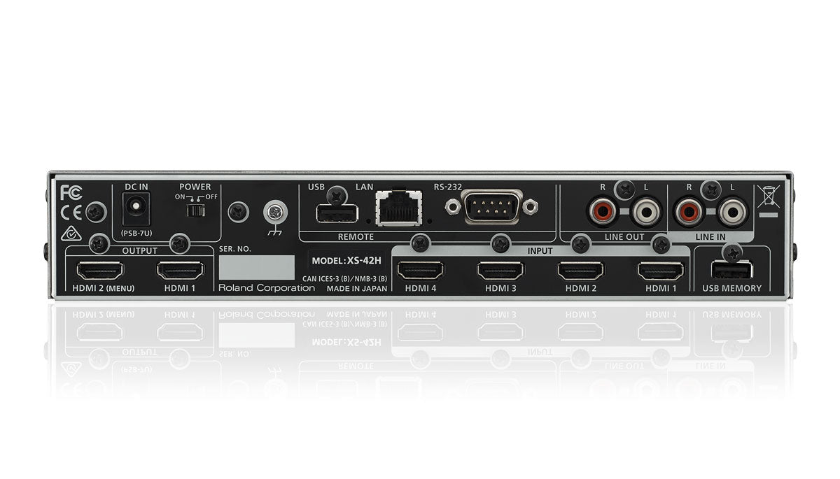 Roland XS-42H Matrix Switcher rear