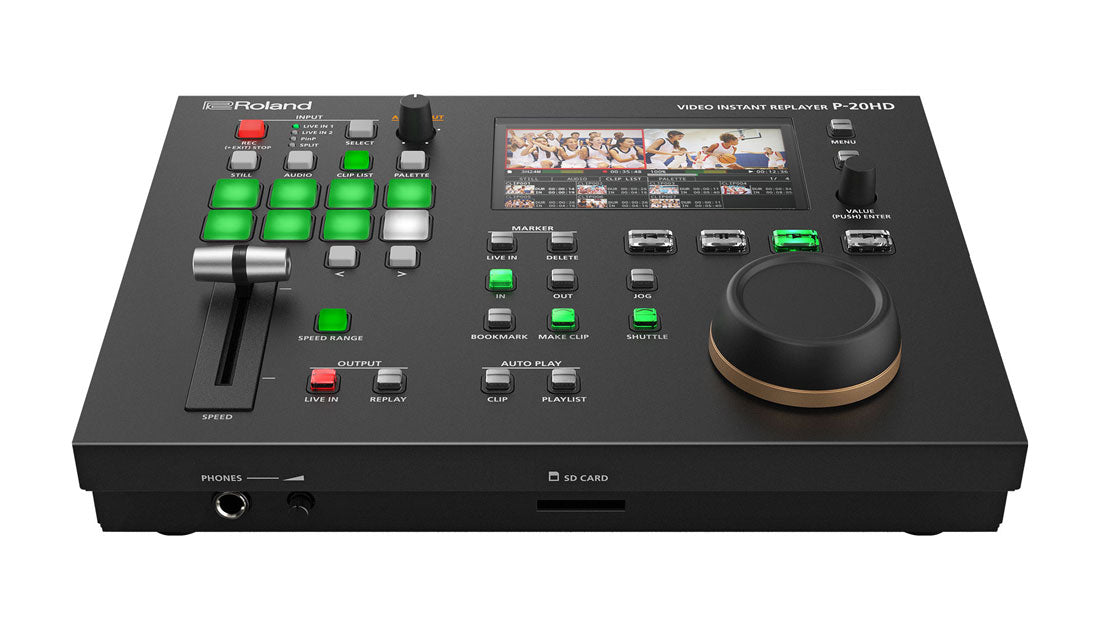 Roland P-20HD Video Instant Replayer front tilt