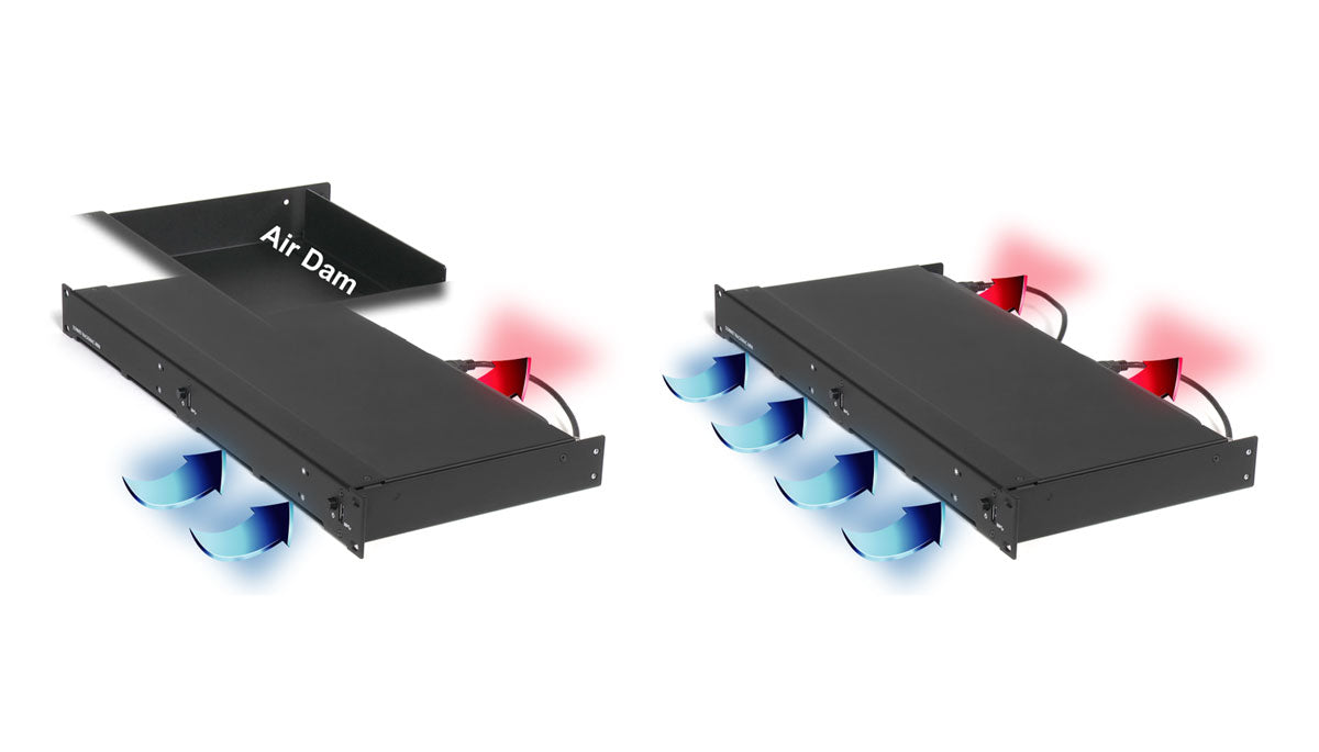 Sonnet 2018 RackMac mini - air flow with air dam