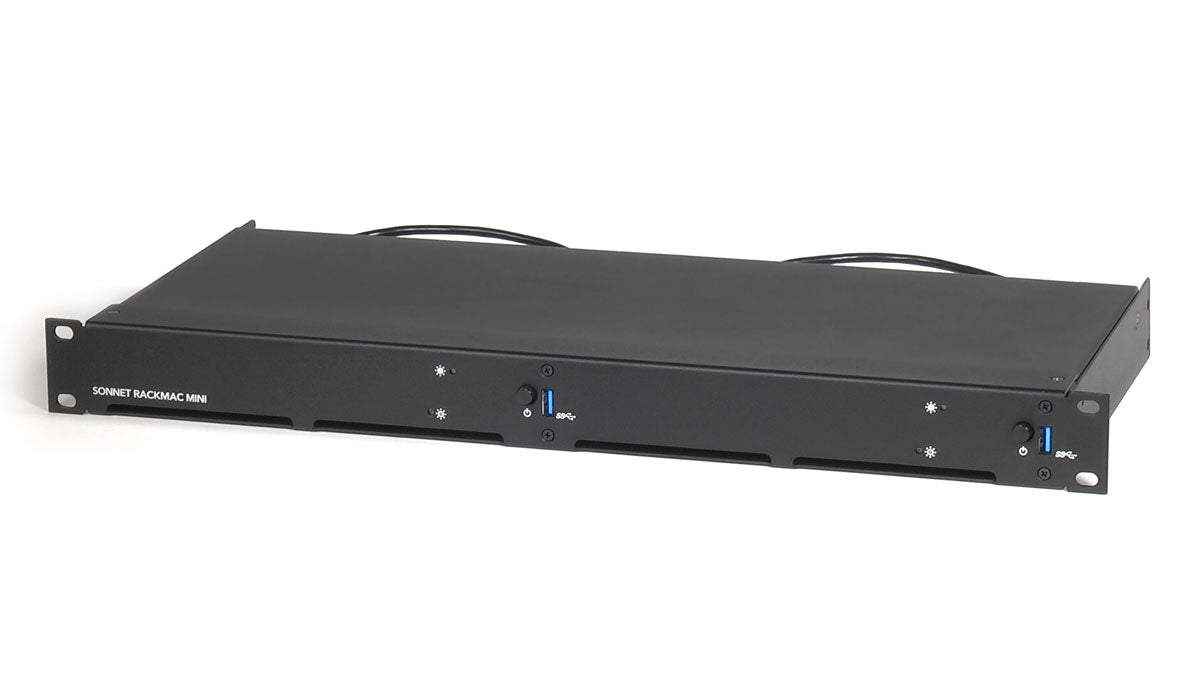 Sonnet 2018 RackMac mini front with lid