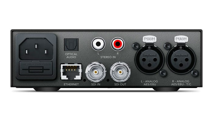 Blackmagic Teranex Mini - Audio to SDI 12G Rear