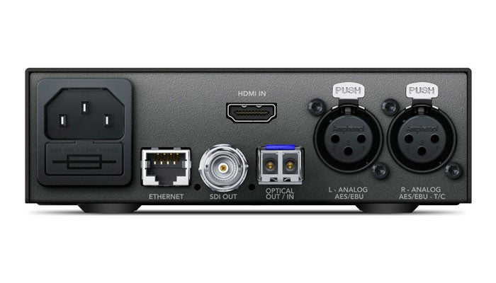 Blackmagic Teranex Mini - HDMI to Optical 12G Rear