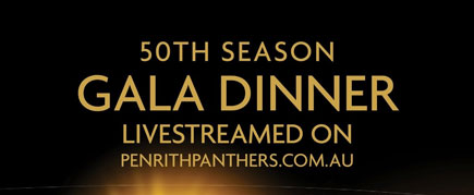 Penrith Panthers Gala Dinner promotional banner