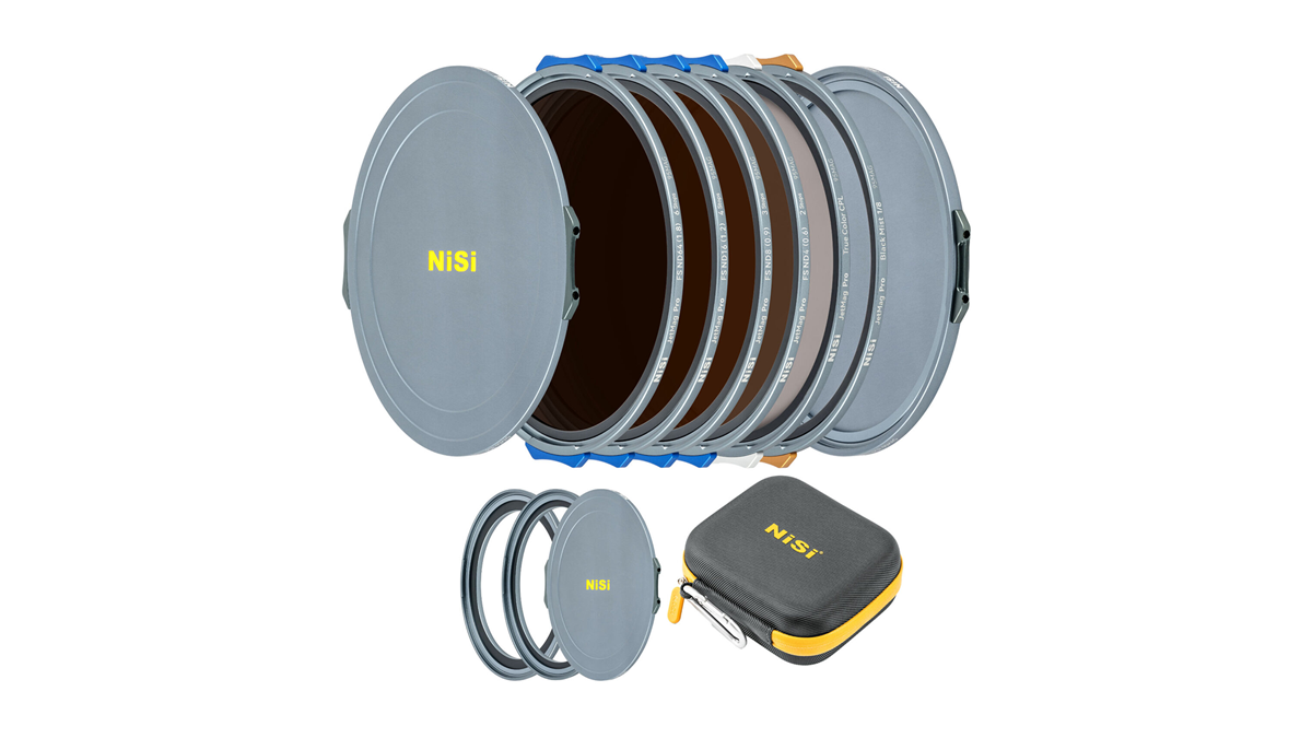 NiSi JetMag Pro Cinema Kit 95MAG Magnetic Filter Kit (FS ND 2 Stop, FS ND 3 Stop, FS ND 4 Stop, FS ND 6 Stop, TC CPL, Black Mist 1/8, 86mm/95mm Adaptors, Two Front Caps, Back Cap, Caddy Pouch)