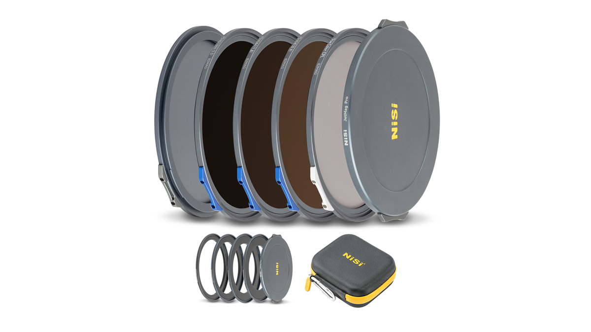 NiSi JetMag Pro Landscape ND Kit 82MAG Magnetic Filter Kit (FS ND 3 Stop, FS ND 6 Stop, FS ND 10 Stop, TC CPL, 67mm/72mm/77mm/82mm Adaptors, Two Front Caps, Back Cap, Caddy Pouch)