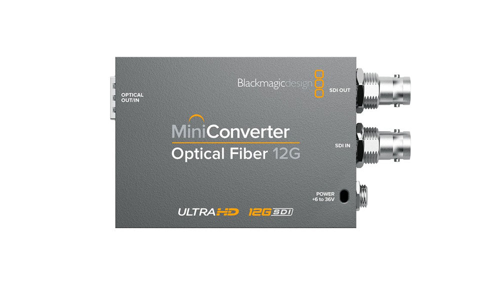 Blackmagic Mini Converter Optical Fibre 12G Front