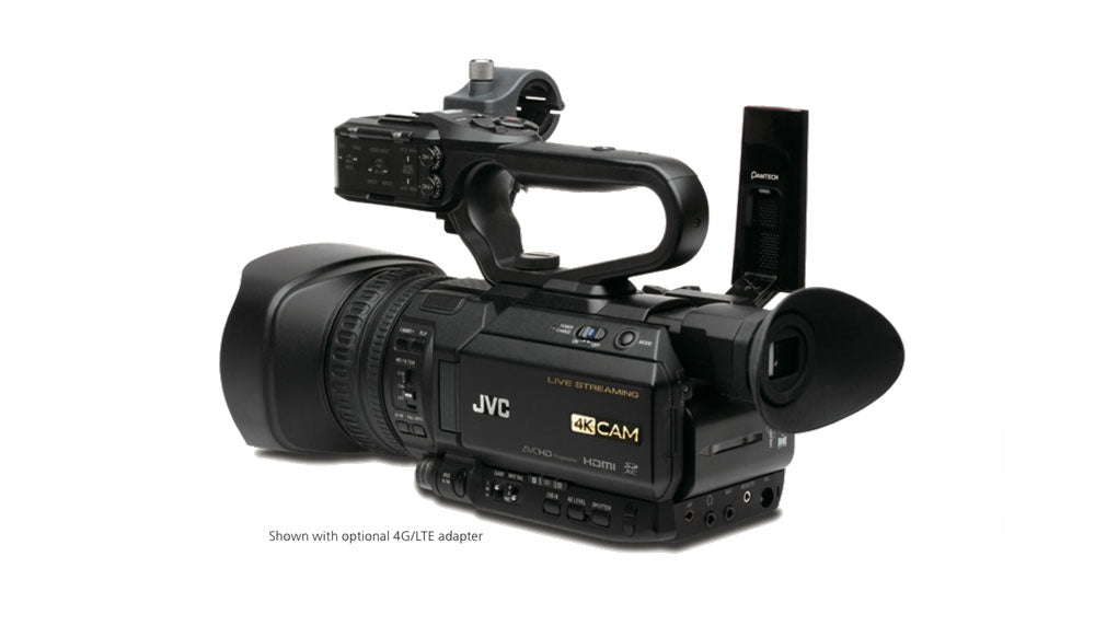 JVC GY-HM250E 4K Live Streaming Camcorder with USB wifi adapter