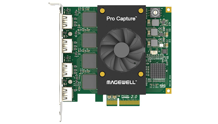 Magewell PRO CAPTURE QUAD HDMI - Top View
