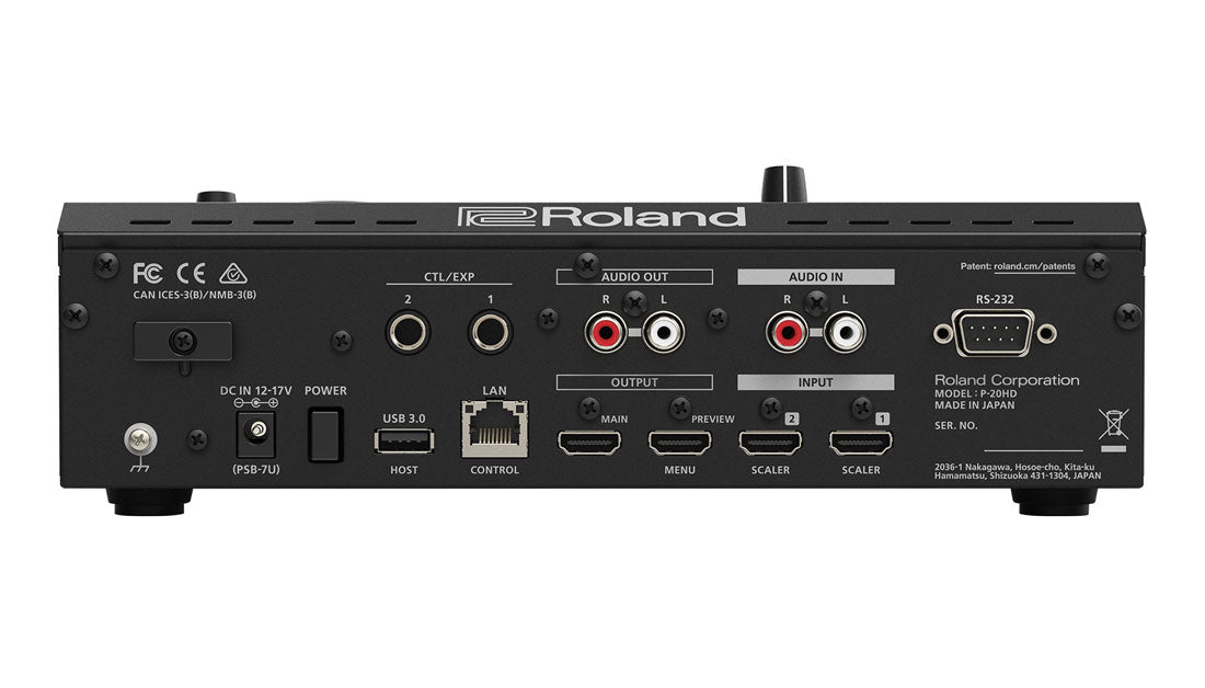 Roland P-20HD Video Instant Replayer back