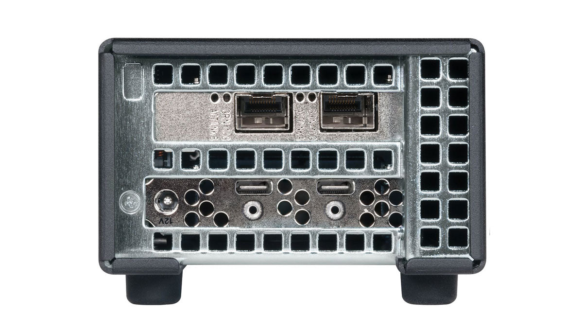 Sonnet Twin 10G SFP+ Thunderbolt 3 Dual Port 10 Gigabit Ethernet Adapter Back