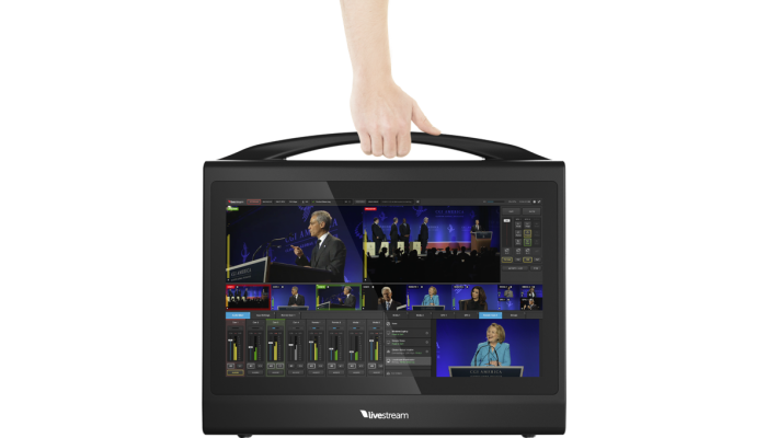 Livestream Studio HD550 being carried