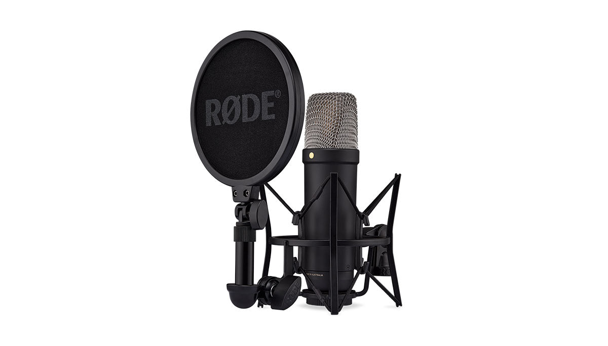 RØDE NT1 5th Generation Studio Condenser Microphone Black Side Mount