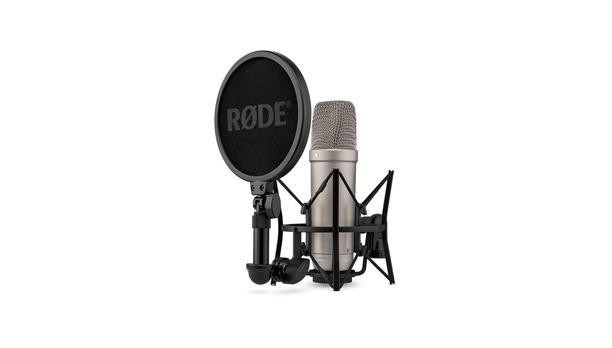 RØDE NT1 5th Generation Studio Condenser Microphone Silver Side Mount