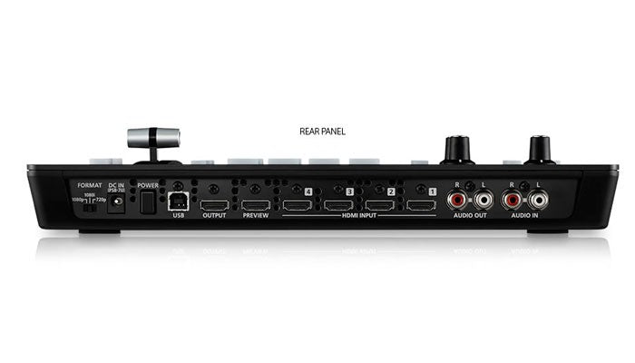 Roland V-1HD HD Video Switcher back with connections